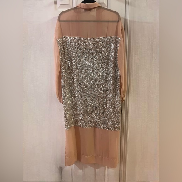 Free People Never Fully Dressed - Sequin Mix Shirt Dress - Picture 4 of 6